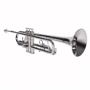 High-Quality Nickelplated Drop B Adjustable Brass Trumpet Gloves Set, Silver Accessory for Acoustic Wind Instruments