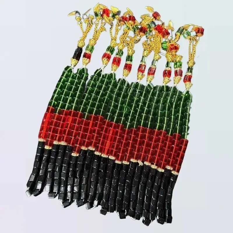 Tasbih, rosary Afghanistan flag