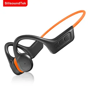 SilisoundTek Upgraded Bone Conduction Headphones - IPX7 Waterproof, Bluetooth 5.3, 10H Playtime, Wireless Headphones,Open Ear Design for Running, Cycling, Gym, Hiking & Workout Audio Headset,S800C