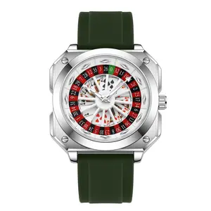 Swiss Brand New Rotating Fortune God Watch Fashion Men Wristwatch Creative Luminous Waterproof Automatic Quartz Watch