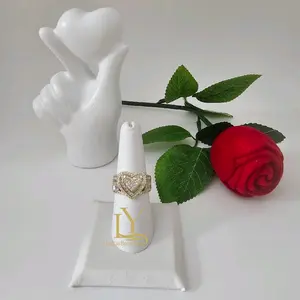 LaYaiBoutique #1742 Princess Heart Ring 14k Gold Overlay High Quality