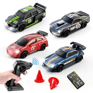 Mini Desktop Remote Control Race Car, Dual Mode APP/remote, Adjustable Speed, Lights, Gift for Boys and Girls Aged 6+, Requires Batteries, RC Cars