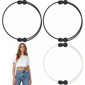 3 Pcs Adjustable Shirt Tuck Bands for Women – Lightweight No-Sew Crop Tuck Tool for Cropping Oversized Tops, Tucking Shirts, Sweaters & Dresses