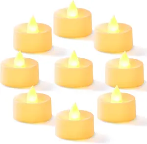 24-Pack Flameless LED  Lights Candles  Operated, 200+Hour  Electric Candles TeaLights for Votive, Halloween, Ofrenda, Diya, Wedding Centerpiece Table Decor, Funeral, Christmas