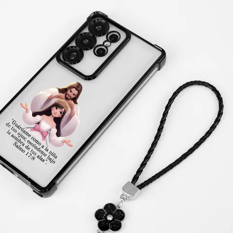 Salmo 17:8 for Galaxy Case S25Ultra S24FE S23 S22 PhoneCase, Four-corner Airbag Drop Protection, c, Protective Silicone Cover, Protection Durable, ShockproofDrop.JY62