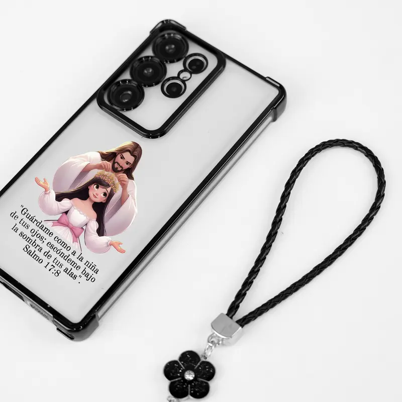Salmo 17:8 for Galaxy Case S25Ultra S24FE S23 S22 PhoneCase, Four-corner Airbag Drop Protection, c, Protective Silicone Cover, Protection Durable, ShockproofDrop.JY62