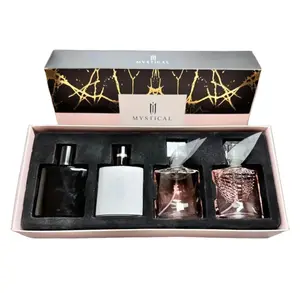 MYSTICAL  Perfume Gift Set - Aromatic Woody & FloralFruity Scents-30ml*4-Suit for women and men- Natural Floral& Fruity-4UniqueFragrances - let you release the unique charmof women - fragrance does not repeat everyday | pheromone perfume | ok perfume