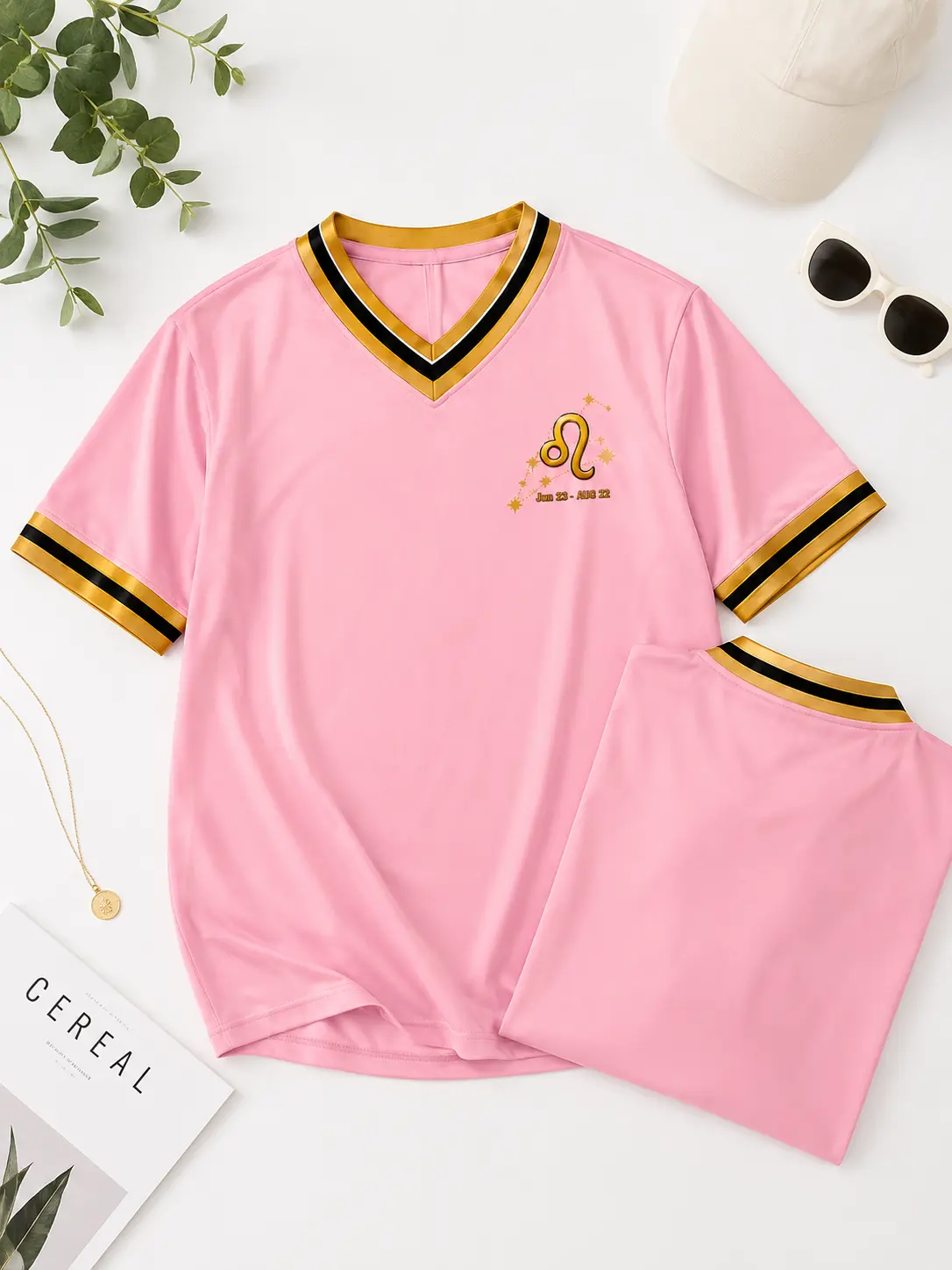Women’s Sports Jersey T-Shirt 12 Zodiac Signs, Pink V-Neck Astrology Sign Graphic Tee for Women Men, 12 Zodiac Horoscope Birthday Gift, Breathable Unisex Athletic Streetwear Top, XXS-7XL. Zodiac Signs Shirt: Aries, Taurus, Gemini, Cancer, Leo, Virgo,...