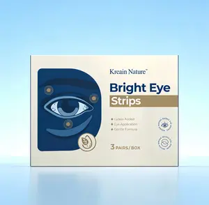 Kreain Nature Lutein Eye Patches (3 Pairs/Box) - Cooling Natural Mask for Easing Fatigue, Dryness, Stinging, Redness and Reducing Puffiness