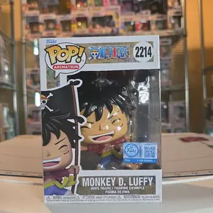Funko Pop One Piece Monkey D. Luffy with Flag #2214 Entertainment Earth Exclusive