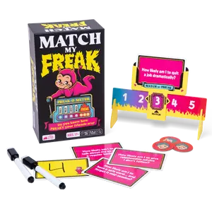 Exploding Kittens -  Match My Freak Party Board Game for Adults - Secret Ratings & Outrageous Fun - Perfect for Game Night Parties & Couples - Board Games Night & Tabletop Games