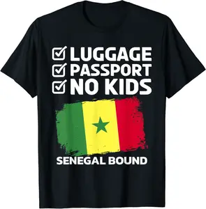 Luggage Passport Senegal Bound Senegal Travel Vacation T-Shirt - Lorenzoc Shop 58B0CM2QD6ZS