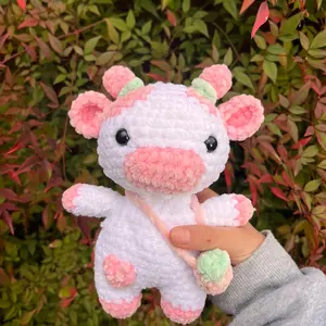 Strawberry Cow Plush :)
