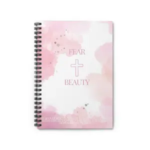 Fear over beauty Spiral Notebook - Ruled Line