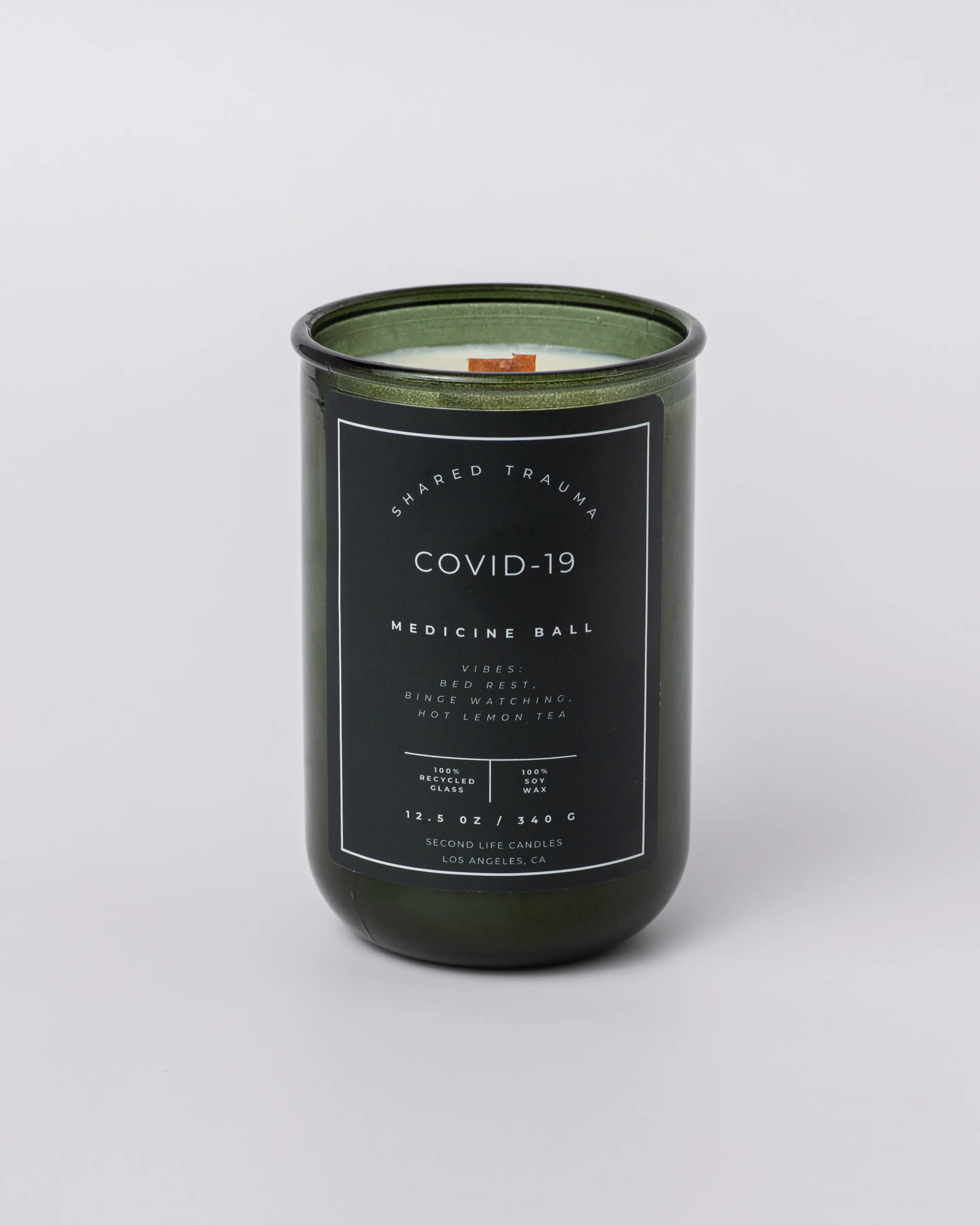 Covid-19 Candle -  "Shared Trauma" 13 oz. Luxury Wood Wick, 100% Soy