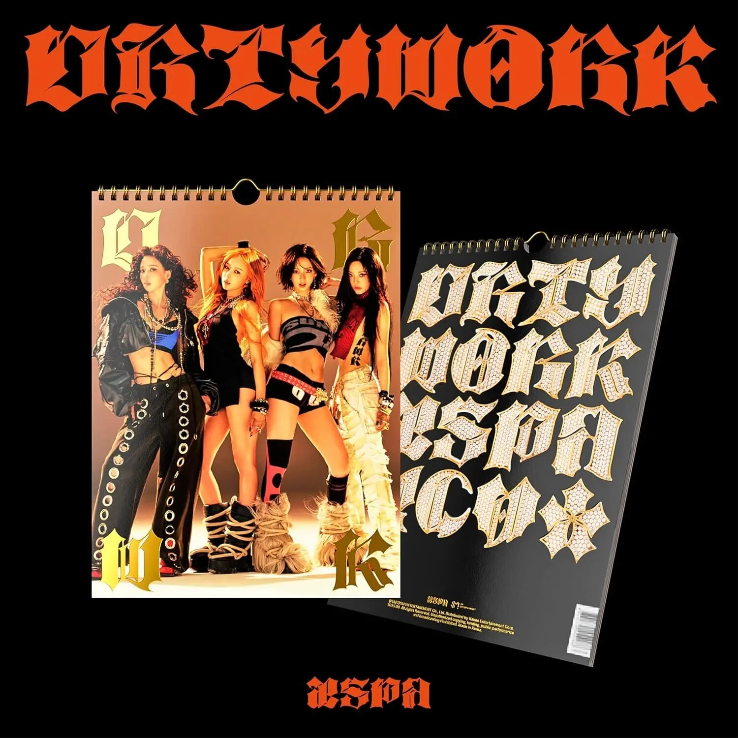 Aespa - Dirty Work [Dirty Worker Ver.] Compact Disc (CD) with Photocard, Photos, Stickers and Book
