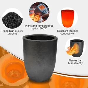 Graphite Ingot Casting Crucible High Density Graphite Mold for Lab School Science Education Jewelry Casting Tools