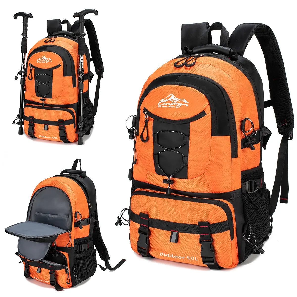 Large capacity men's backpack, travel backpack, leisure sports style outdoor luggage bag, mountain climbing bag, waterproof backpack