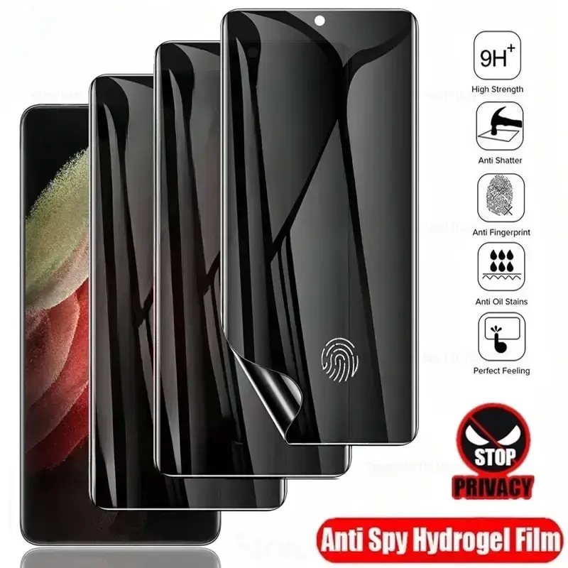 3Pcs Anti Spy Hydrogel Film For Samsung Galaxy S24 S21 S23 S22 Ultra S9 S10 Plus S20 S21 FE Note 10 20 Privacy Screen Protector