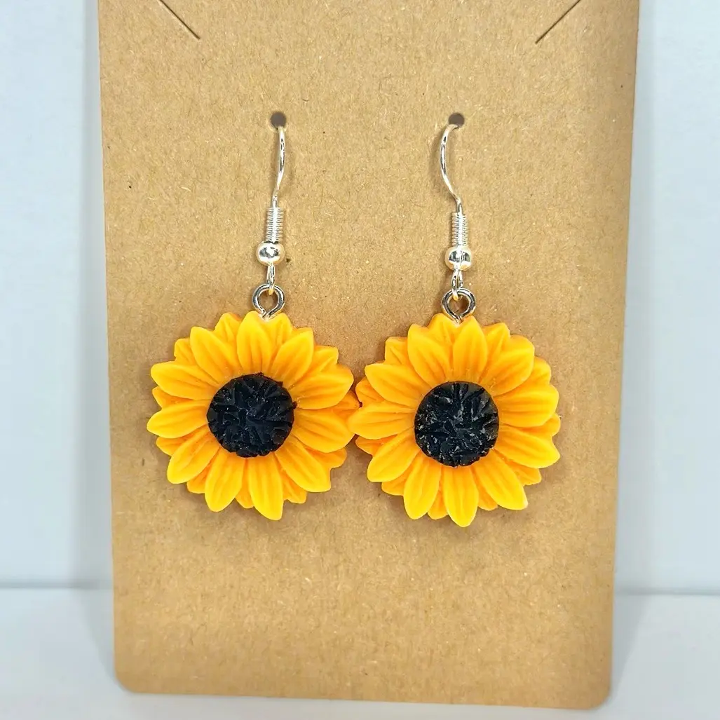 Realistic Sunflower Earrings Realistic Sunflower Earrings