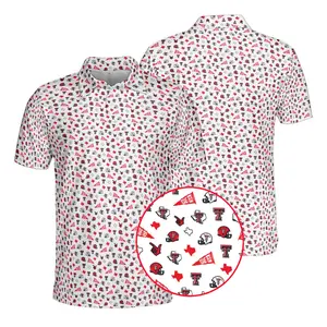 Texas Tech Gameday Polo for Men – Funny 3D Golf Sport Shirt, Collegiate Short Sleeve, All-Season Style