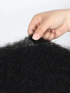 New 18-22 Inch High Heat Fiber Curly Afro Hair Bundles, 100g/bundle, Natural, Ideal for Daily Wear & Cosplay, Kinky Curly Bundles