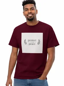 Funny Meme Shirt, Protect Your Peace Tee, Gift Unisex T-Shirt,Soft fabric, short sleeved,Interesting letter printed T-shirt