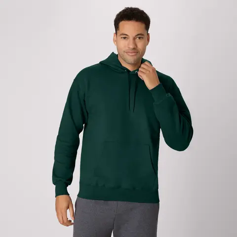Hanes Ultimate Heavyweight Fleece Hoodie Pullover with Kangaroo Pocket Classic Ribbed Sweatshirt Everyday Comfort Fabric Menswear