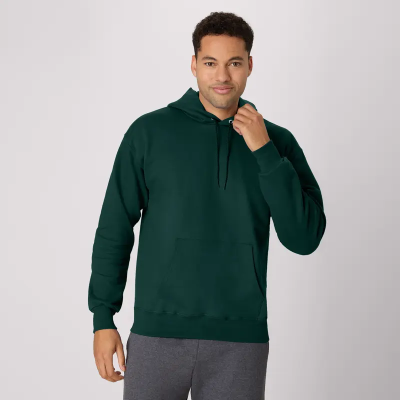 Hanes Ultimate Heavyweight Fleece Hoodie Pullover with Kangaroo Pocket Classic Ribbed Sweatshirt Everyday Comfort Fabric Menswear