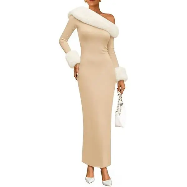 bodycon dress with fur coat - TikTok Shop bodycon dress with fur coat - TikTok Shop