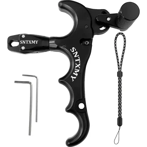 Bow Release for Compound Bow, ,Adjustable Sensitivity Archery Release Hunting Accessory ,Thumb Release with Adjustment Tool for Precision Shoot.