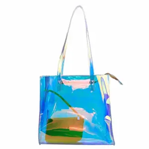 Large Clear Holographic Tote Bag