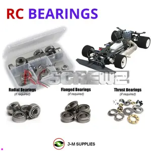 RCScrewZ Metal Shielded Bearing Kit mug016b for Mugen Seiki MRX-4X 1/8 Nitro On-road Car | PRO