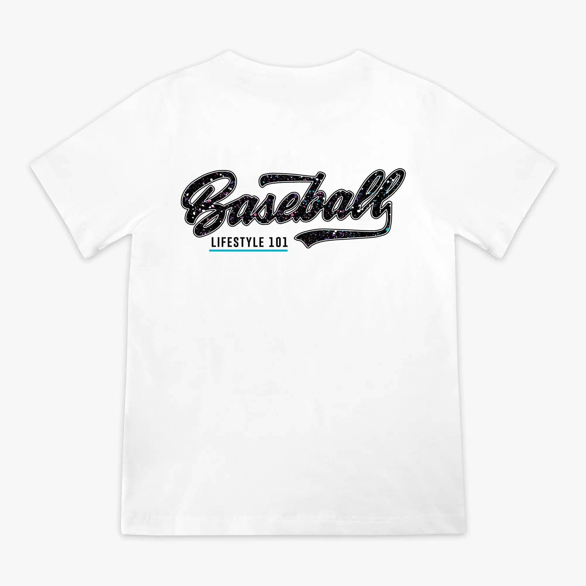 Splatter Youth Tee - White/Galaxy Splatter Youth Tee - White/Galaxy
