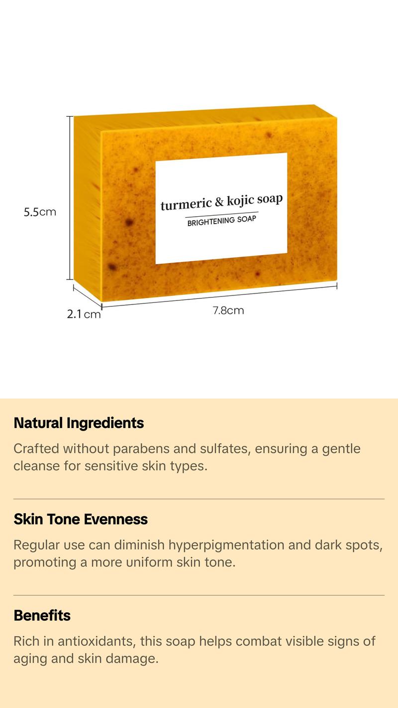 Turmeric Soap Lemon Soap Kojic Acid Soap Ginger Handmade Cold Process