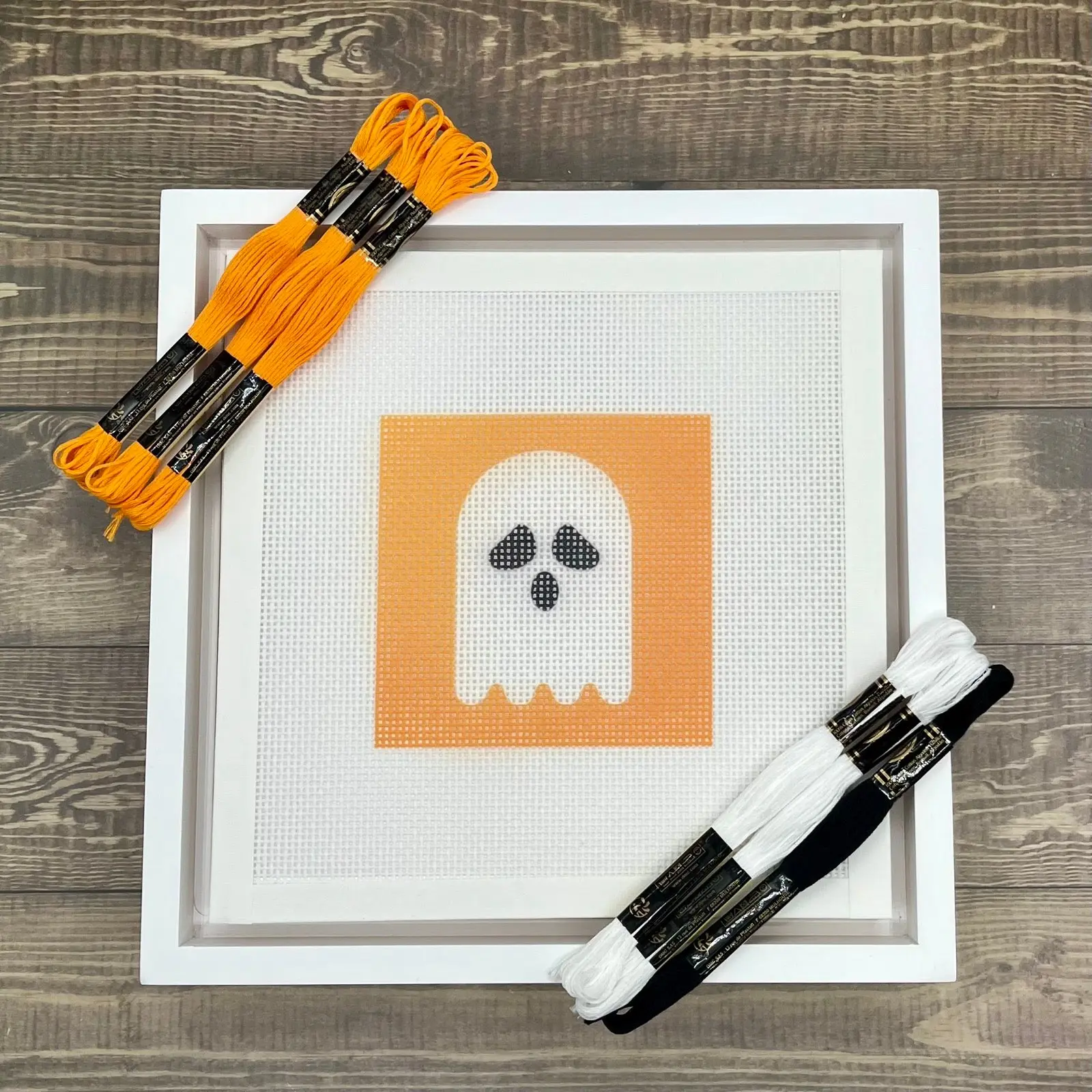 Halloween Ghost Needlepoint Design