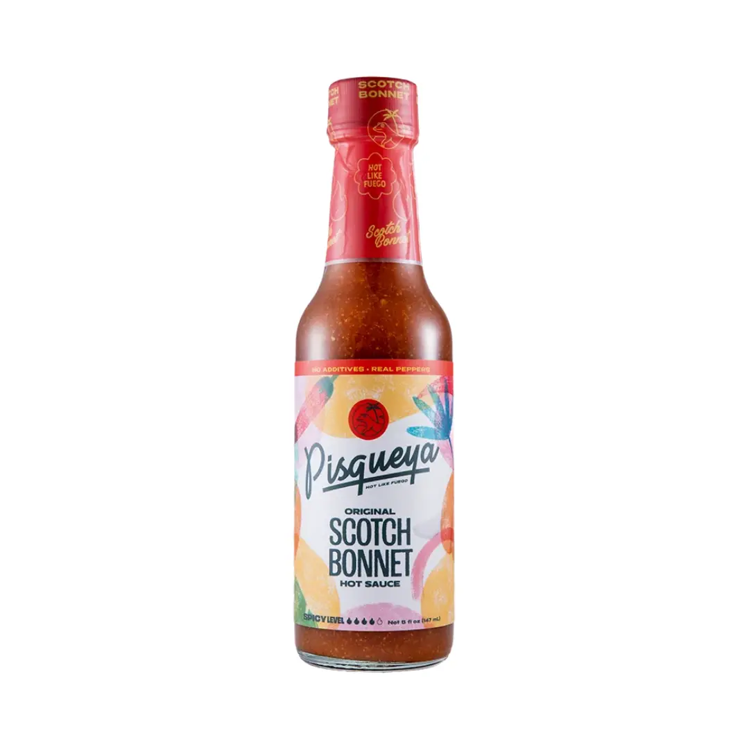 Original Scotch Bonnet | All Natural, Low Sodium, Gluten Free, Non-GMO, Smoky Tropical Heat with Bold Sabor