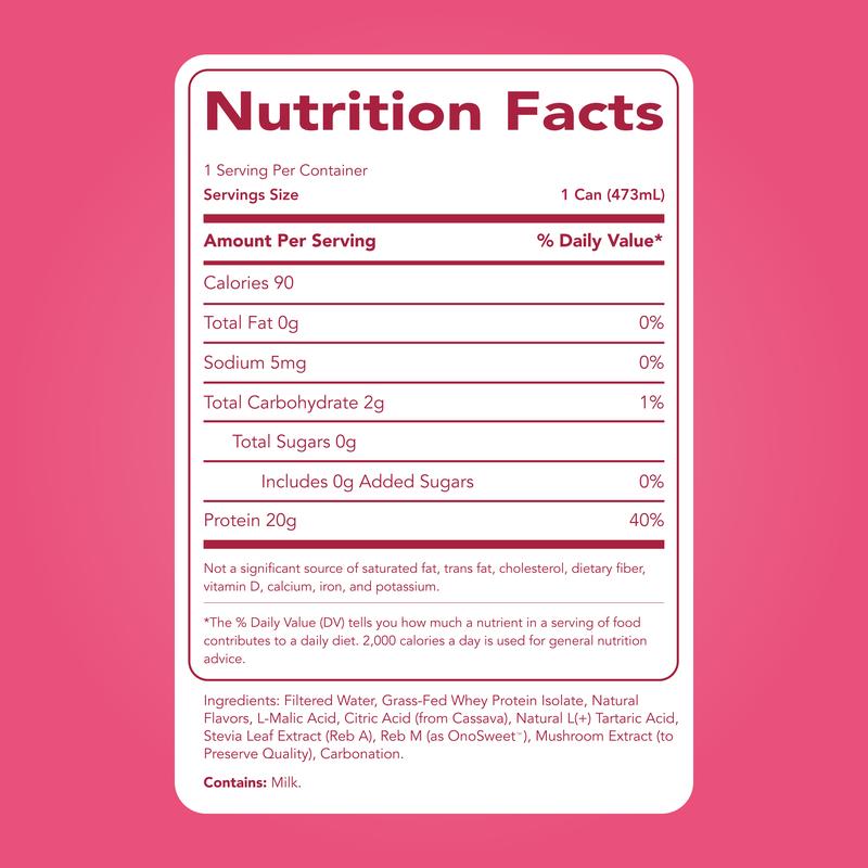 Clear Protein Soda: Cherry Lime (16oz | 12 Pack)