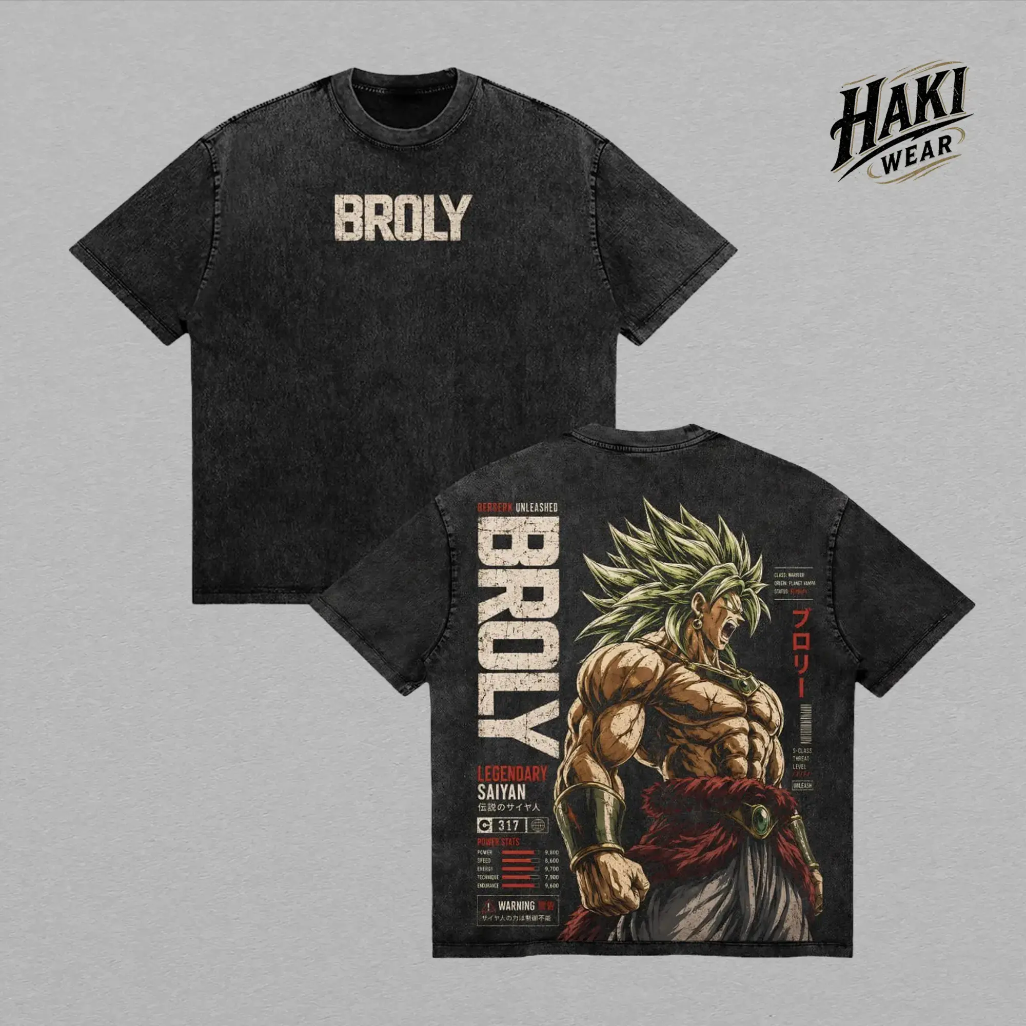 Broly Legendary Saiyan Anime Graphic T-Shirt! Vintage Acid Wash Oversized Heavy Cotton Manga Streetwear Double Print Tee. The Ultimate Gym Pump Cover & Y2K Japanese Anime Fan Gift! Unleash Your Maximum Power With This Epic Retro DBZ Inspired Shirt Now!!