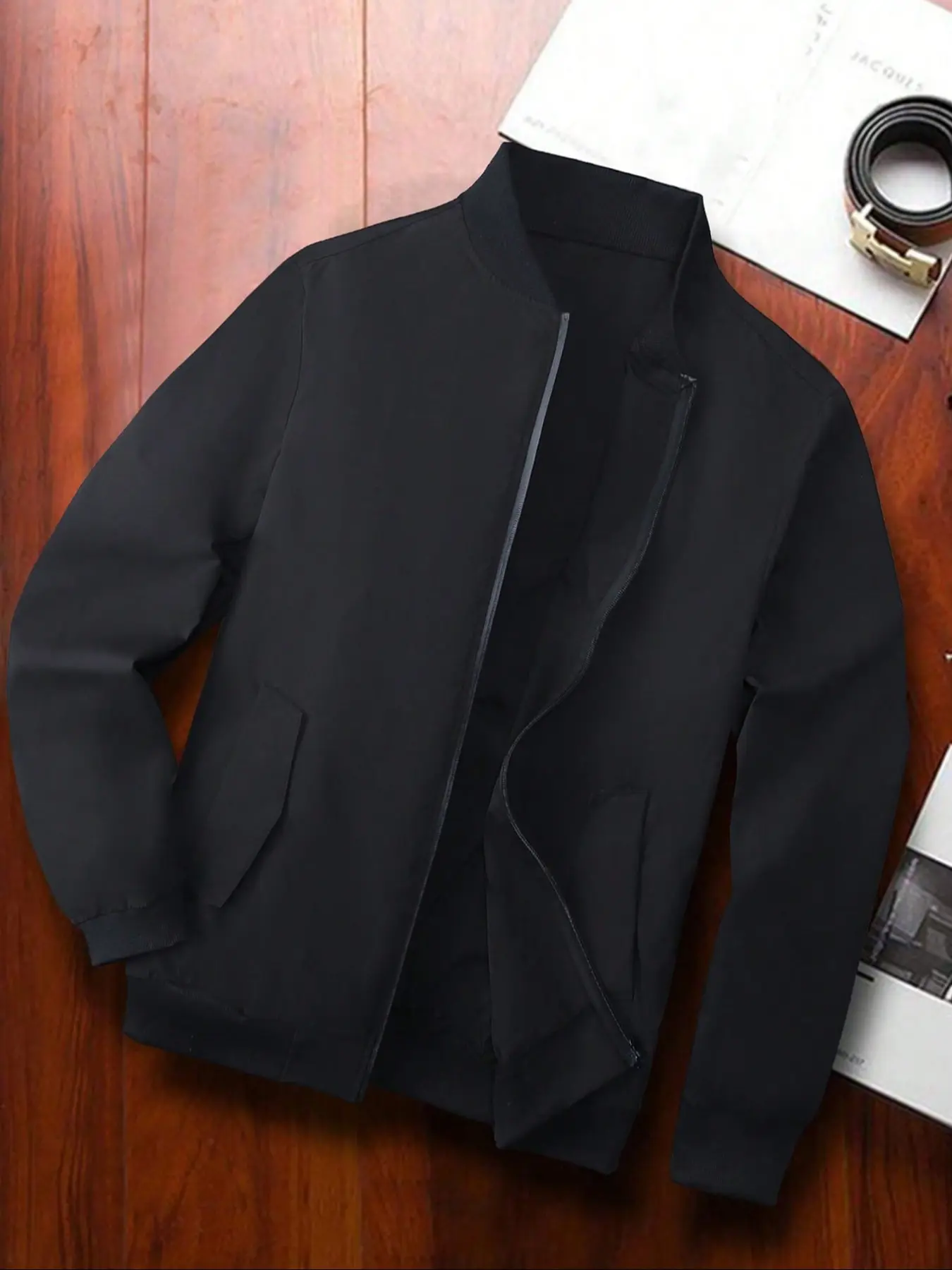 Men's Plus Size Casual Long Sleeve Jacket, Windproof Waterproof Pilot Coat, Full Zipper Outdoor Sport Outerwear, Comfortable Fashion Design, Workwear Jackets, Casual Fashionable Jacket, Streetwear Jackets