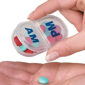 Ezy Dose Pocket-Size Daily AM/PM Pill Organizer – 1 Day, 2 Dose