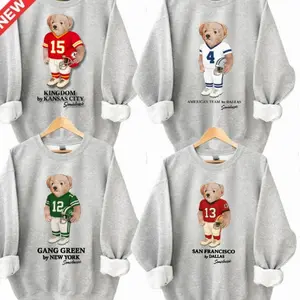 Vintage ALL TEAM FOOTBALL Graphic Sweatshirt Pullover Sport Varsity Crewneck Custom Team Cotton GIft XQ