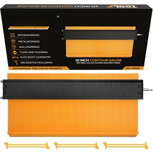 Contour Gauge Tool (10 Inch Lock)- Mens Gifts, Birthday Gifts for Men, Gifts for Boyfriend | Stocking Stuffers for Men Adults 2024