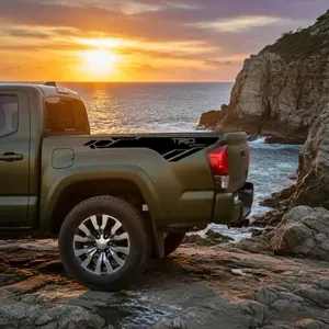 Toyota Tacoma Sport TRD Black Decals 2PCS 52x22inch Ready-To-Install Stylish Car Merch for Toyota Models