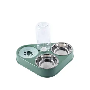 3-in-1 Pet Automatic Feeder Bowl, Round Feeder Bowl for Dogs & Cats, Pet Feeding Supplies Accessory, Automatic Feeder Bowls, Feeder Bowl Bowls