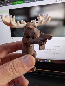 Moose Gangster Monitor Buddy Computer Office decoration