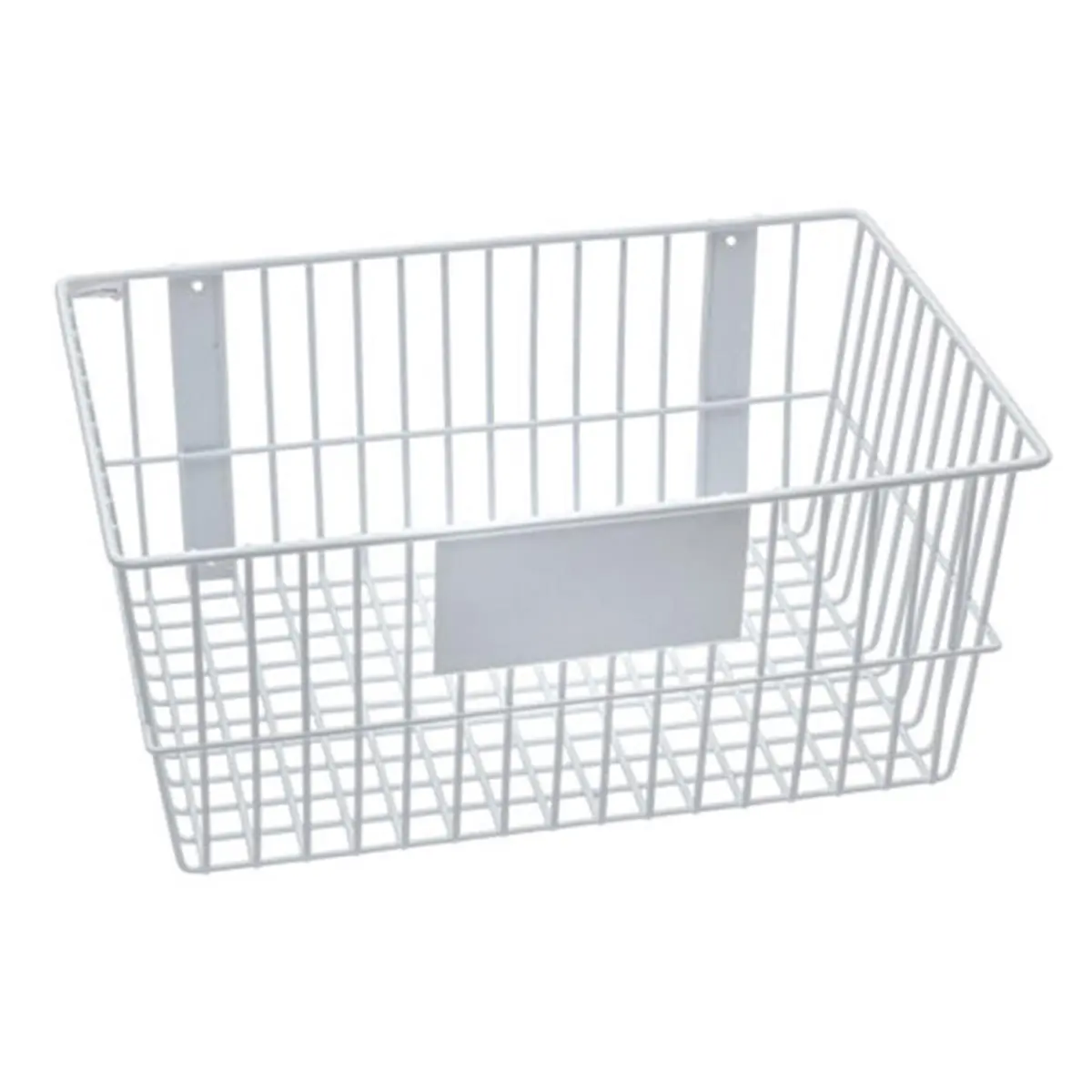 212 MAIN Label-Ready Rectangular Wire Basket - 18x12x8 in., White, Mount-Anywhere Organizer for Large Appliance Parts & Accessories, Home, Room, Home Organizer, Room Organizer