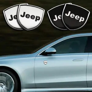 Metal Car Emblem Decal for Jeep Grand Cherokee Wrangler Jk, UV Protection, Durable Body Guard, Fits Gladiator Compass Renegade Patriot Liberty Series
