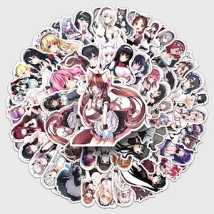 50Pcs Anime Aesthetic Sticker Pack Cute Diverse Characters  Waterproof Vinyl Decals for Laptop Water Bottle Phone Case  Skateboard | Y2K Kawaii Art Stickers Teen Girl Gift