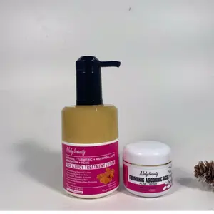 Nuby Beauty Turmeric Face & Body Cream - Natural Turmeric Ascorbic Acid Acne Treatment Lotion for Skin Care